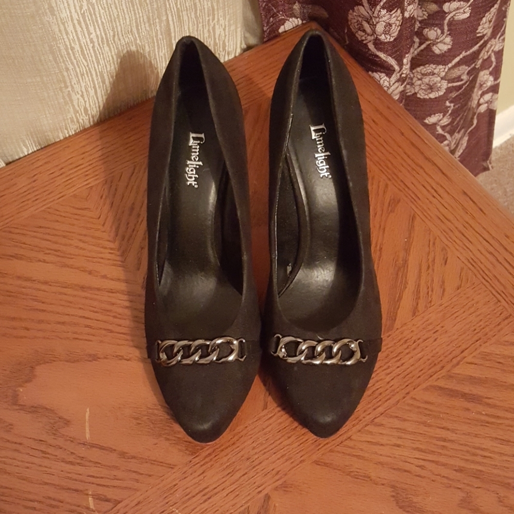 Black "Limelight" Suede Pumps